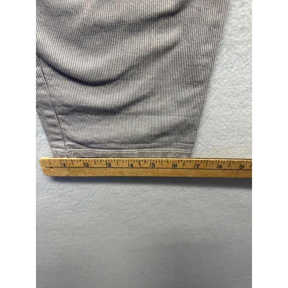 Gap Womens Mid-Rise Striped Ankle Pants With Button Front Size 0 - Picture 8 of 9